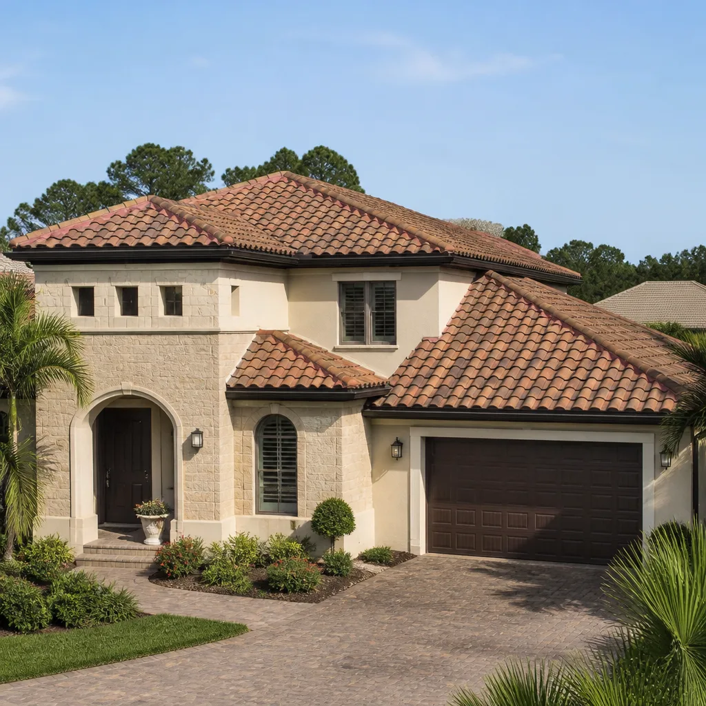 Tile roofing